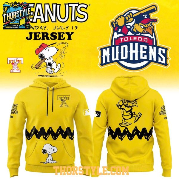 Toledo Mud Hens x Peanuts Night Yellow 2026 Hoodie T-Shirt
