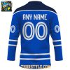 Toronto Blue Jays 2026 Ernie Clement All Blue Personalized Hockey Jersey
