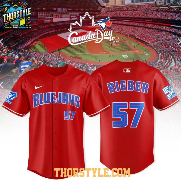 Toronto Blue Jays Canada Day 2026 Justin Bieber Version Baseball Jersey