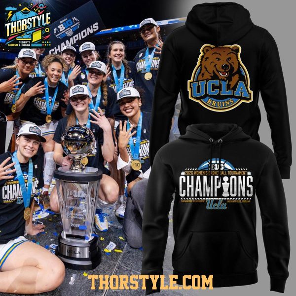 UCLA Bruins 2026 Big 10 Basketball Tournament Champions Hoodie T-Shirt