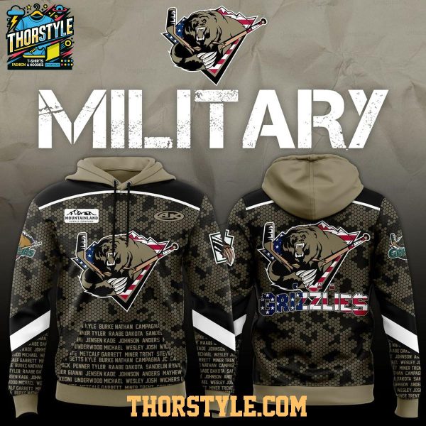 Utah Grizzlies x Military Appreciation Game Night 2026 Hoodie Shirts