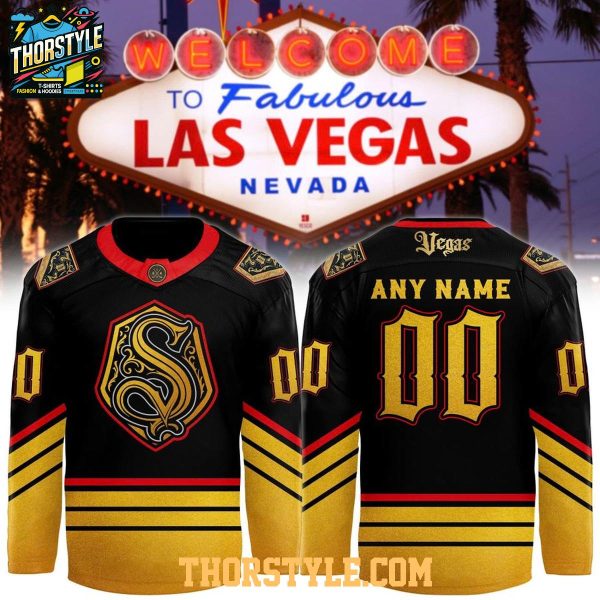 Vegas Golden Knights Sin City 2026 Night Personalized Hockey Jersey