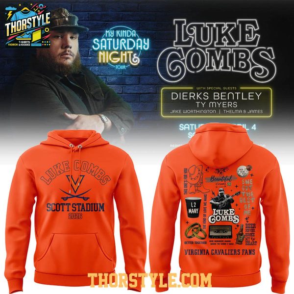 Virginia Cavaliers x Luke Combs My Kinda Saturday Night Tour 2026 Hoodie Shirts