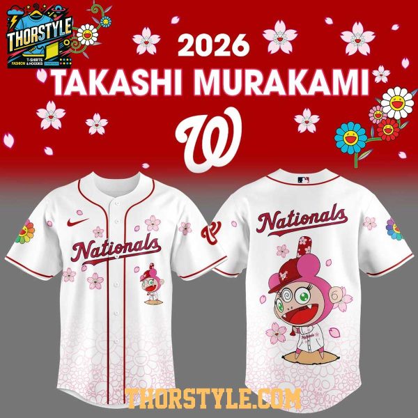 Washington Nationals Takashi Murakami 2026 Night Celebrate Baseball Jersey