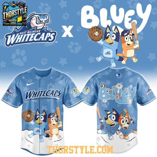 West Michigan Whitecaps x Bluey Night Game 2026 Minor Baseball Jersey