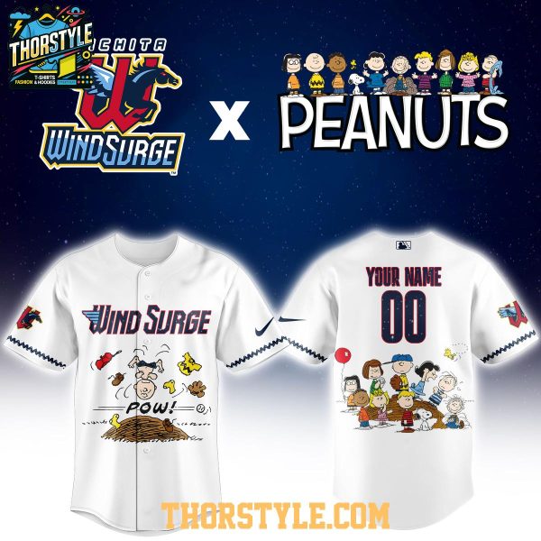 Wichita Wind Surge Peanuts Night 2026 MiLB Personalized Baseball Jersey