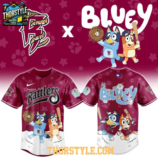 Wisconsin Timber Rattlers x Bluey Night Game 2026 Minor Baseball Jersey