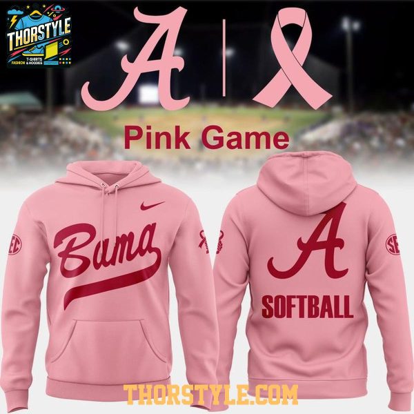 Alabama Crimson Tide x Pink Game College World Series 2026 Hoodie T-Shirt