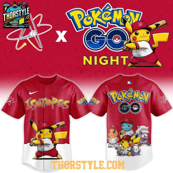 Albuquerque Isotopes Pokemon Go Night 2026 Tourament Baseball Jersey