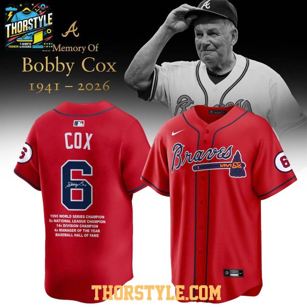 Atlanta Braves Bobby Cox 2026 Forever In Our Memories Baseball Jersey