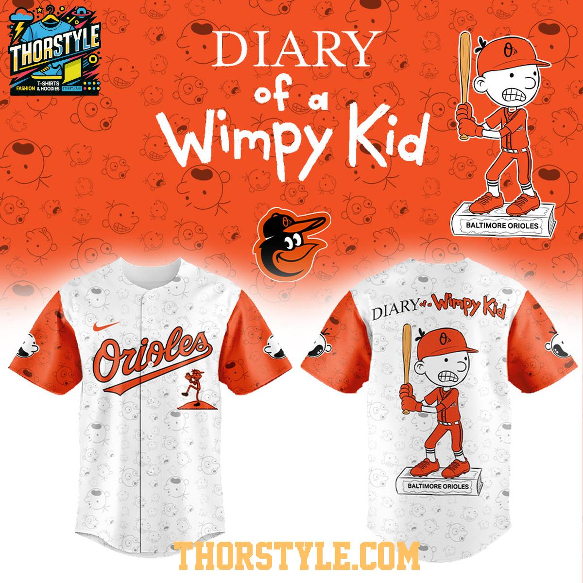 Baltimore Orioles x Diary Of A Wimpy Kid Baseball Night 2026 Jersey Baltimore Orioles x Diary Of A Wimpy Kid Baseball Night 2026 Jersey