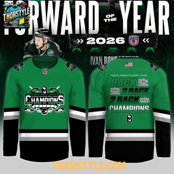 Binghamton Black Bears Champions Federal Prospects League 2026 Hockey Jersey