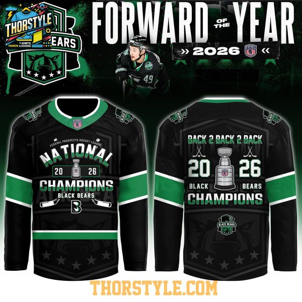 Binghamton Black Bears x FPHL Champions Three-Peat 2026 Hockey Jersey