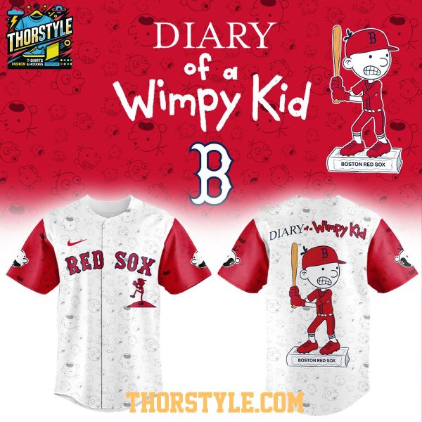 Boston Red Sox x Diary Of A Wimpy Kid Baseball Night 2026 Jersey