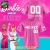 Carolina Blaze x Barbie Night 2026 Personalized Baseball Jersey