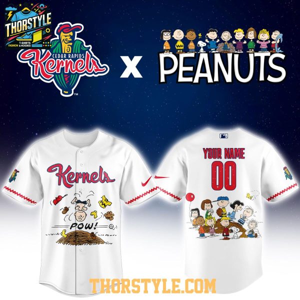 Cedar Rapids Kernels Peanuts Night 2026 Minor League Personalized Jersey