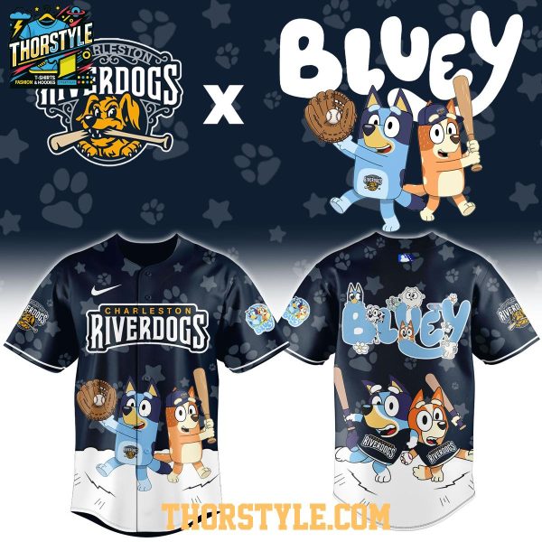 Charleston RiverDogs Bluey Night 2026 MiLB Game Baseball Jersey