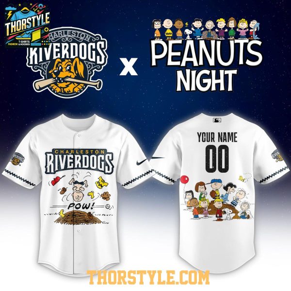 Charleston RiverDogs Peanuts Night 2026 Personalized Minor Baseball Jersey