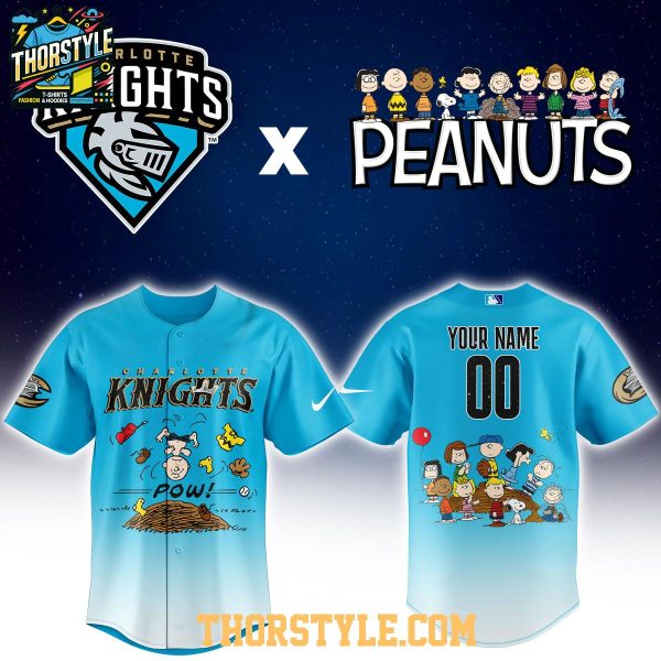 Charlotte Knights Peanuts Night MiLB 2026 Personalized Baseball Jersey