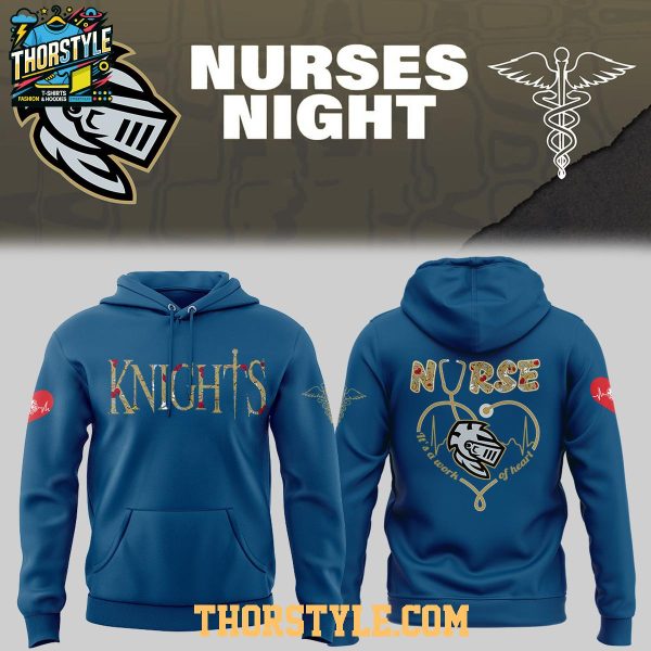 Charlotte Knights x Nurse Appreciation 2026 Night Work Of Heart Hoodie T-Shirt
