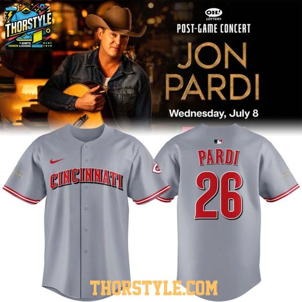 Cincinnati Reds x Jon Pardi 2026 Concert Night Baseball Jersey