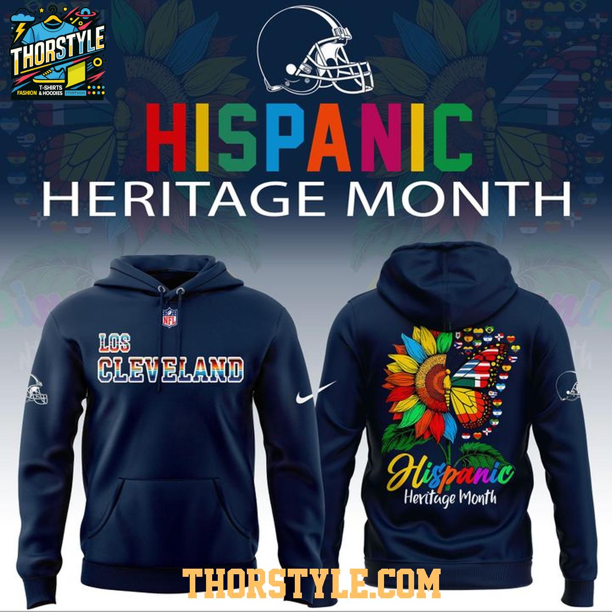 Cleveland Browns x Hispanic Heritage Night 2026 Hoodie T-Shirt Cleveland Browns x Hispanic Heritage Night 2026 Hoodie T-Shirt