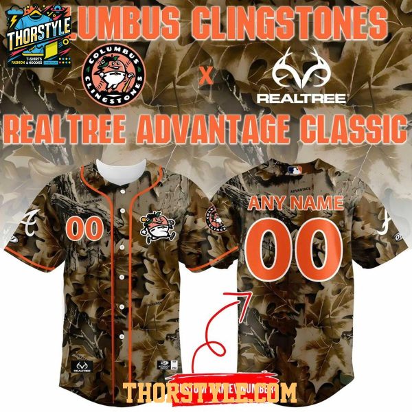 Columbus Clingstones Realtree Advantage Classic 2026 Night Personalized Baseball Jesrey