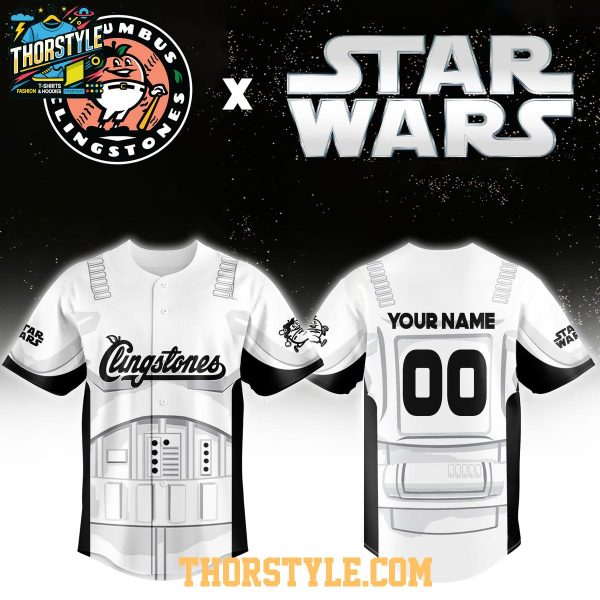 Columbus Clingstones Star Wars Night 2026 Personalized Baseball Jersey