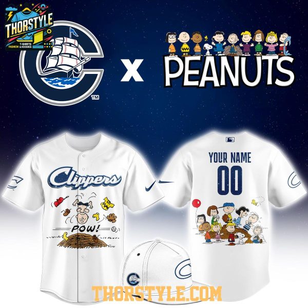 Columbus Clippers Peanuts Night MiLB 2026 Personalized Baseball Jersey