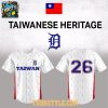 Detroit Tigers x Chaldean Heritage 2026 Day Personalized Baseball Jersey Detroit Tigers x Chaldean Heritage 2026 Day Personalized Baseball Jersey