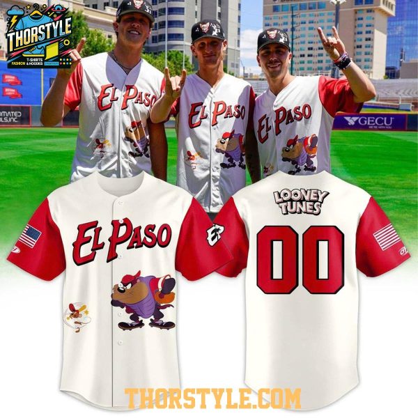 El Paso Chihuahuas 2026 Looney Tunes Personalized Baseball Jersey