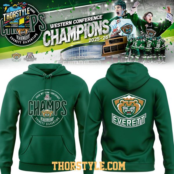 Everett Silvertips 2026 Western Conference Champions Hoodie T-Shirt