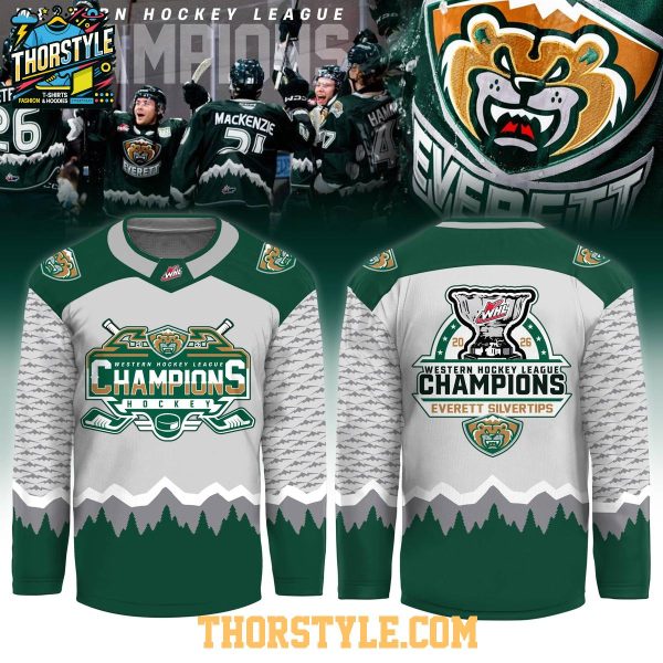 Everett Silvertips Western Hockey League Champions 2026  Champs Jersey