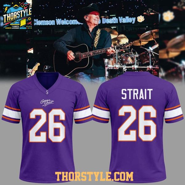George Strait x Clemson Tigers Footbal Tour 2026 Football Jersey