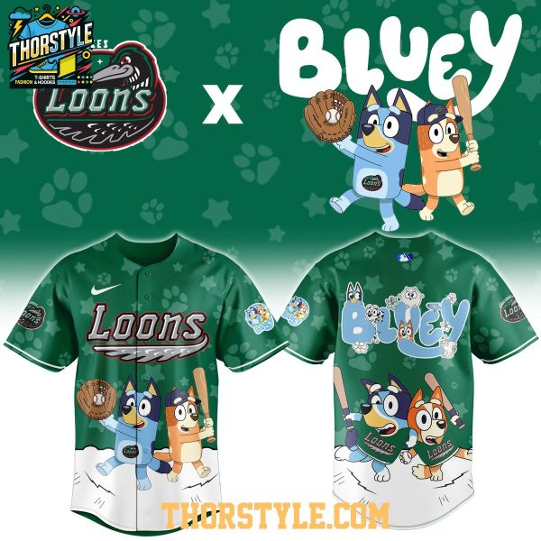 Great Lakes Loons Bluey Night 2026 MiLB Game Baseball Jersey