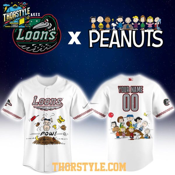 Great Lakes Loons Peanuts Night 2026 Minor League Personalized Jersey