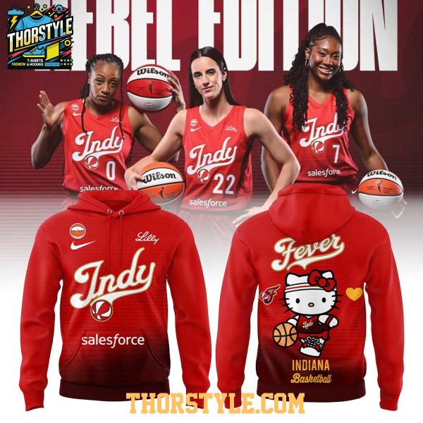 Indiana Fever x Hello Kitty Rebel Edition Night 2026 Hoodie T-Shirt