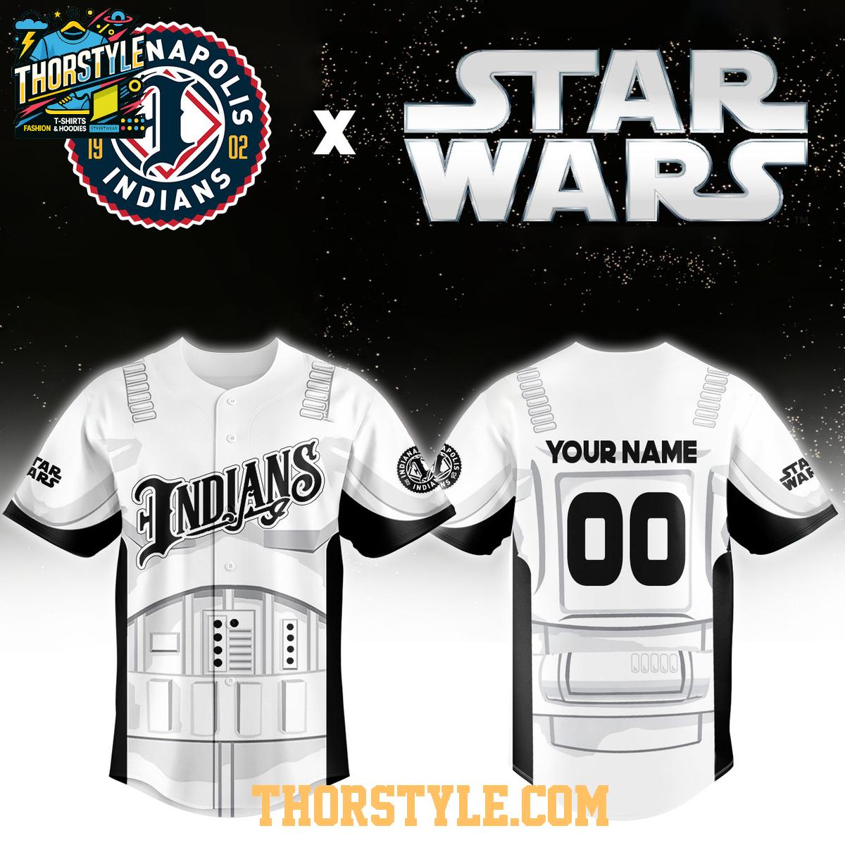 Indianapolis Indians x Indy Star Wars Night 2026 Personaized Baseball Jersey Indianapolis Indians x Indy Star Wars Night 2026 Personaized Baseball Jersey