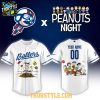 Myrtle Beach Pelicans Peanuts White Night 2026 MiLB Personalized Jersey Myrtle Beach Pelicans Peanuts White Night 2026 MiLB Personalized Jersey