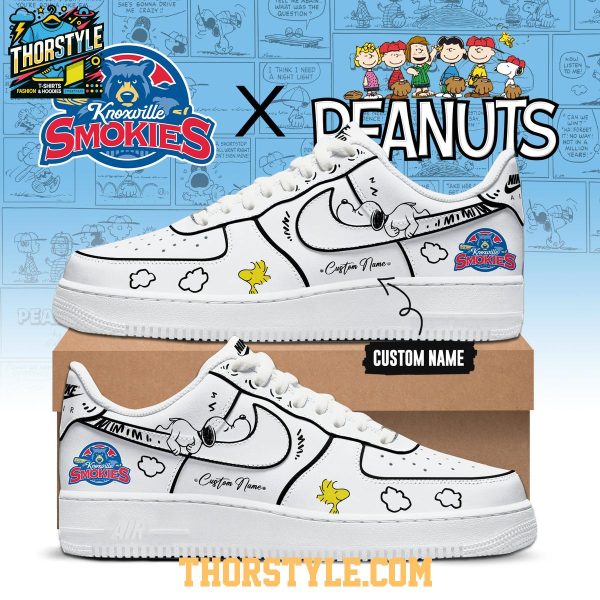 Knoxville Smokies Peanuts Night 2026 Snoopy Air Force 1 Shoes