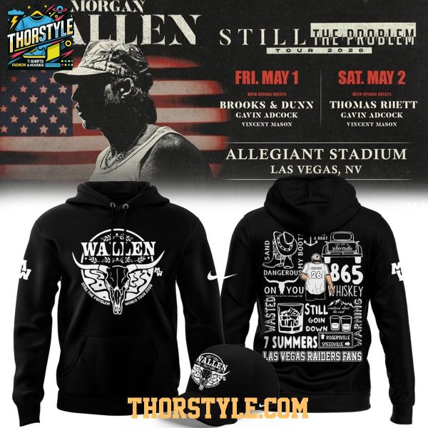 Las Vegas Raiders Morgan Wallen 2026 Tour Dates Hoodie T-Shirt