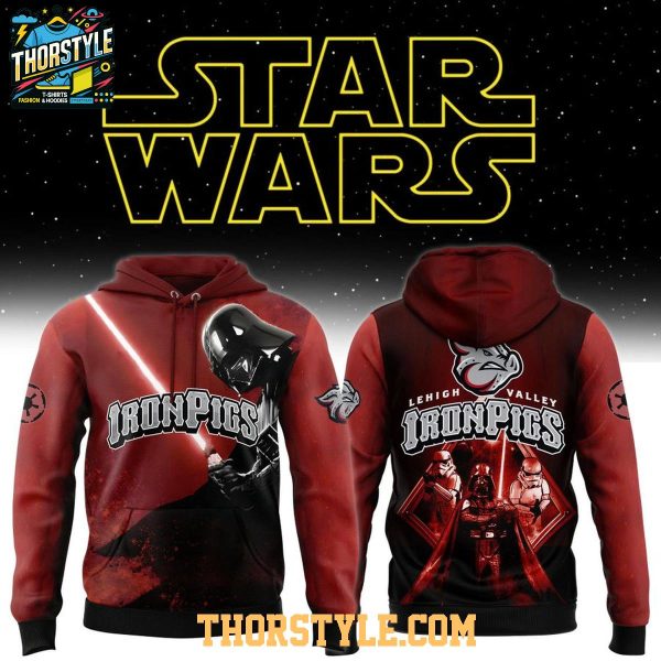Lehigh Valley IronPigs x Star Wars 2026 Dark Side Hoodie T-Shirt Red