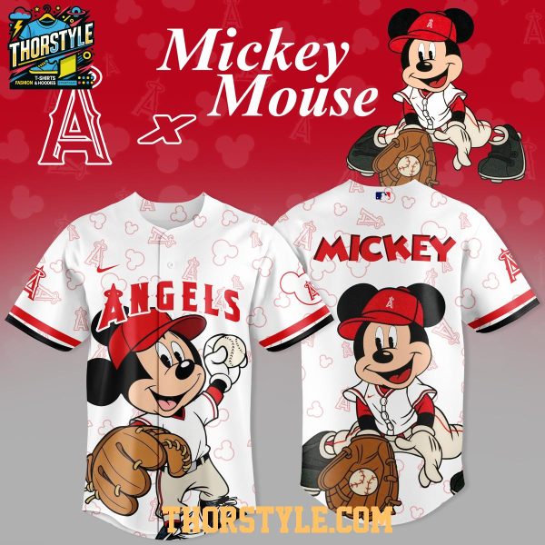 Los Angeles Angels Mickey Mouse 2026 Night MLB Crossover Baseball Jersey