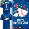 Los Angeles Dodgers 2026 Mother's Day MLB Game Hoodie T Shirt Blue