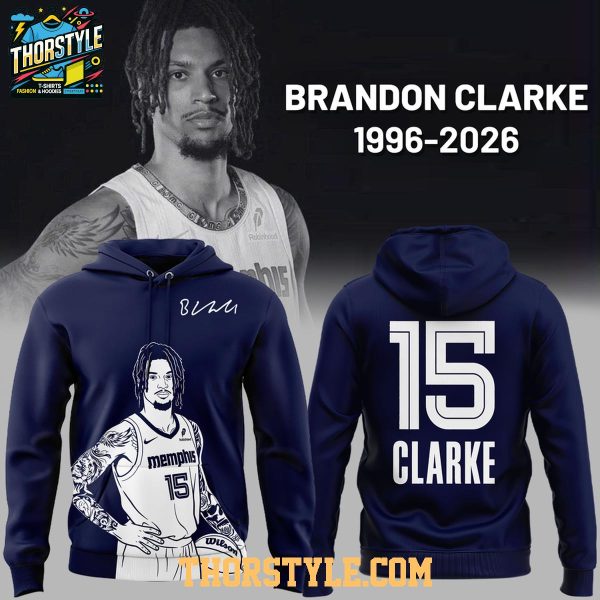 Memphis Grizzlies Brandon Clarke 2026 Forever Star Hoodie T-Shirt Navy