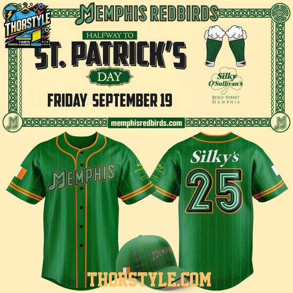Memphis Redbirds St. Patrick’s Day 2026 Personalized Baseball Jersey