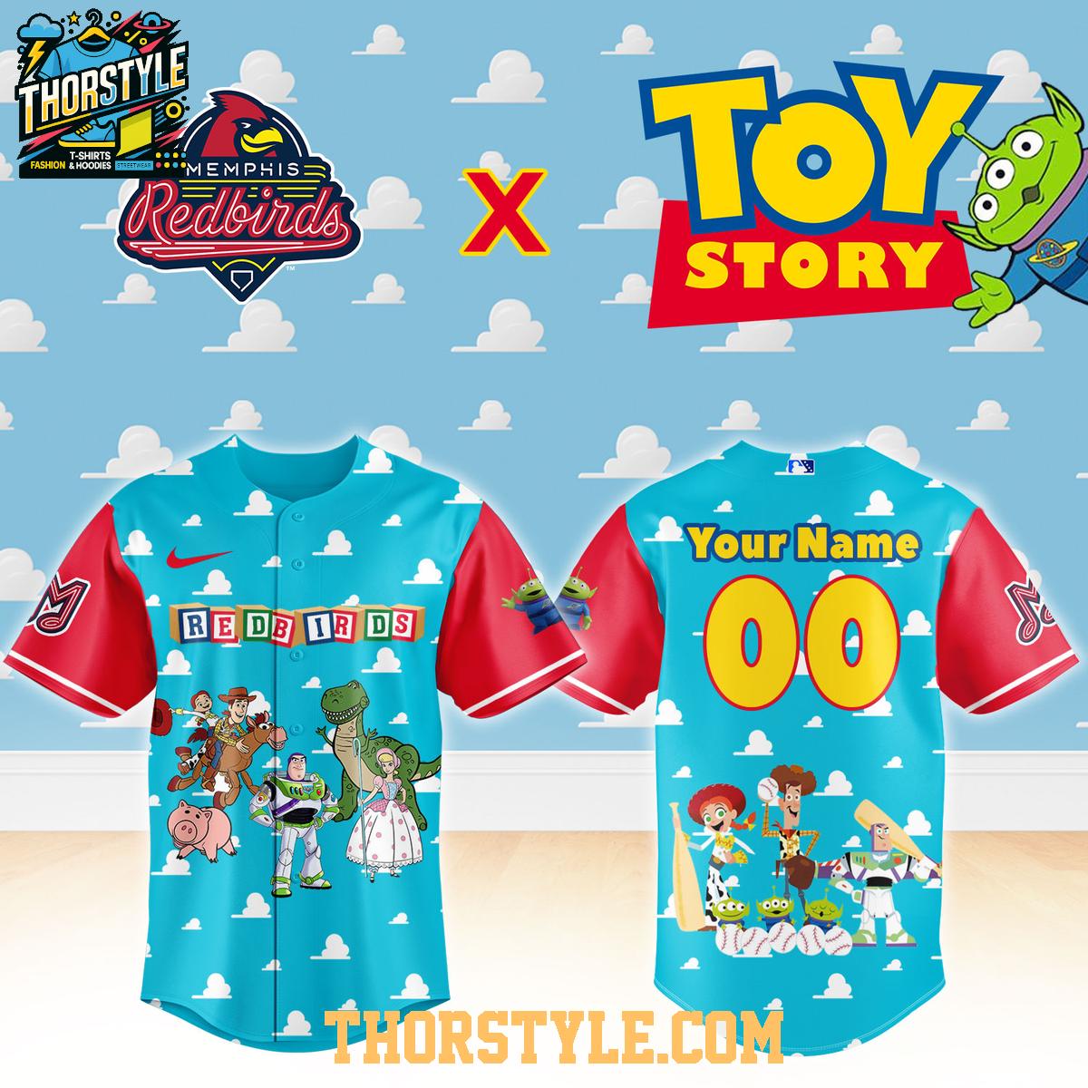 Memphis Redbirds x Toy Story Night MilB 2026 Personalized Baseball Jersey Memphis Redbirds x Toy Story Night MilB 2026 Personalized Baseball Jersey