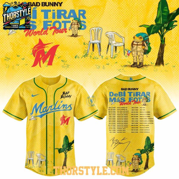 Miami Marlins Bad Bunny 2026 MLB x Caribe World Tour Baseball Jersey