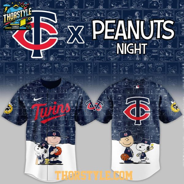 Minnesota Twins Peanuts Game Night 2026 Classic Baseball Jersey
