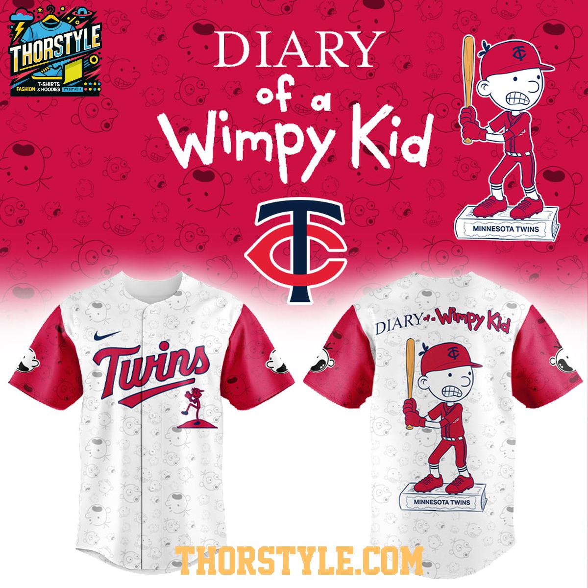 Minnesota Twins x Diary Of A Wimpy Kid Baseball Night 2026 Jersey Minnesota Twins x Diary Of A Wimpy Kid Baseball Night 2026 Jersey